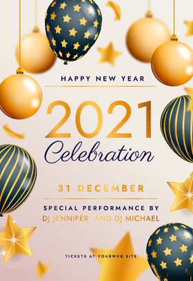 2021新年派对海报