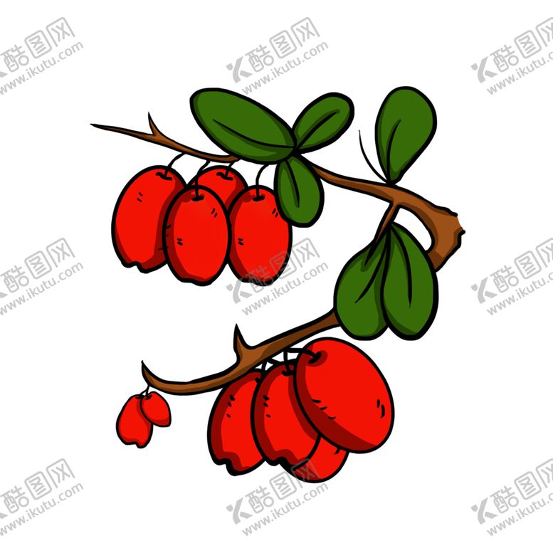 编号：67610304181854452011【酷图网】源文件下载-红枣插画