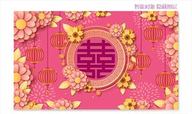 中式婚庆背景