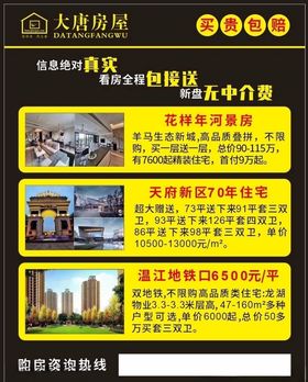 大唐房屋海报