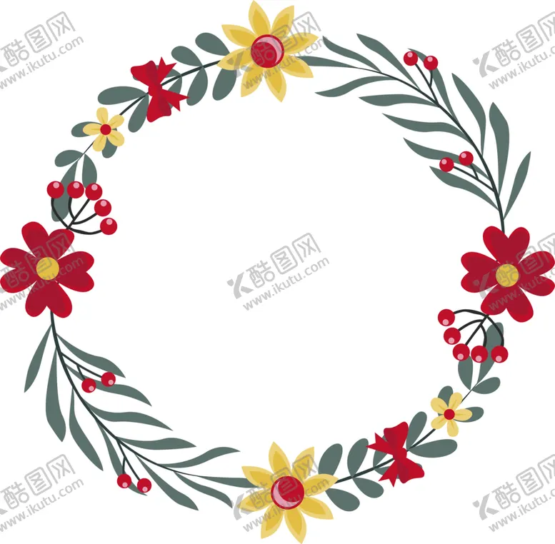 编号：86821201220545371776【酷图网】源文件下载-植物花环