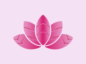 立体荷花图标