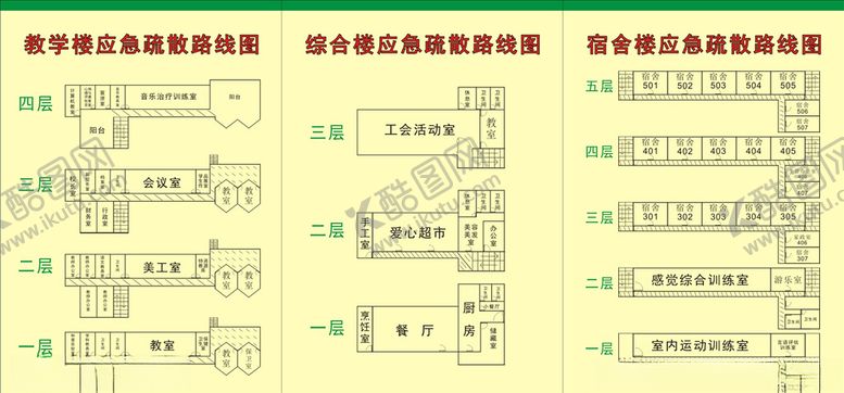 编号：55244109180806468434【酷图网】源文件下载-消防疏散图