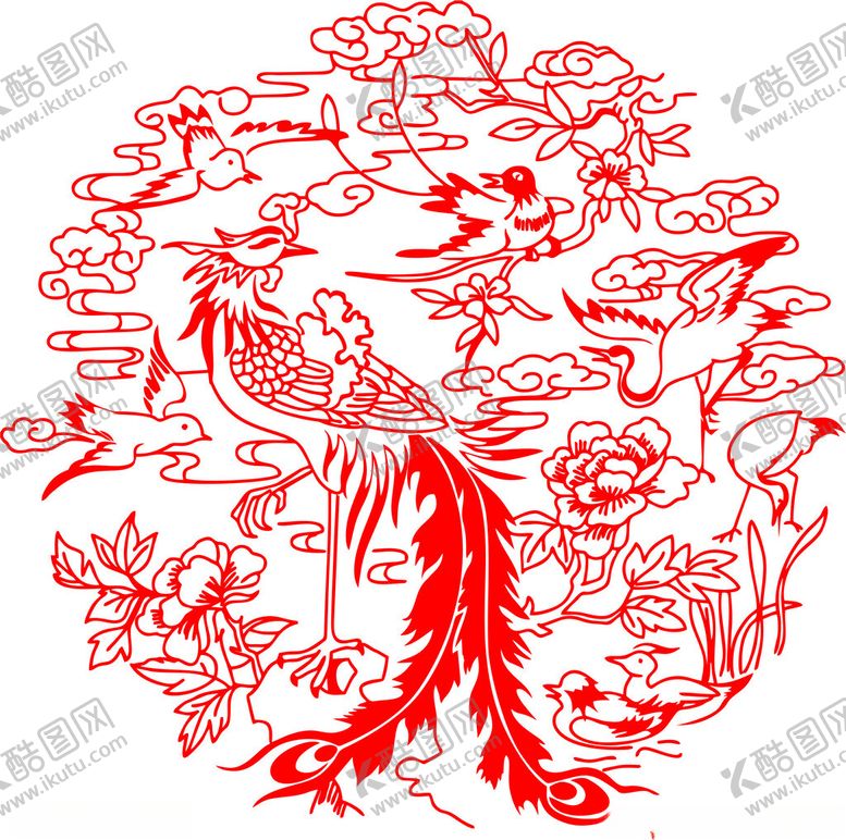 编号：11119601201354183079【酷图网】源文件下载-古典窗花中式镂空花纹雕刻