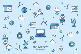 科技元素图案背景