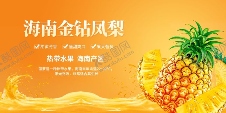 编号：93796904151410215328【酷图网】源文件下载-海南金钻凤梨