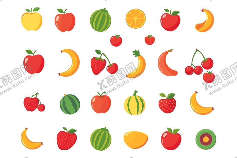 编号：91431404010317396848【酷图网】源文件下载-卡通水果