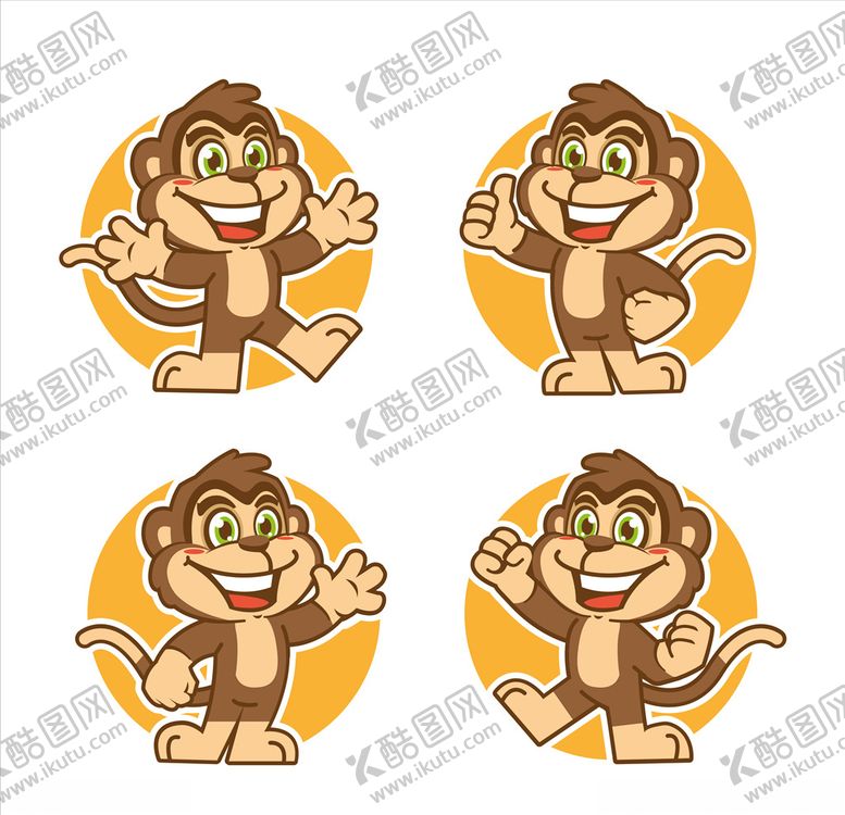 编号：55858010072314228245【酷图网】源文件下载-卡通猴子