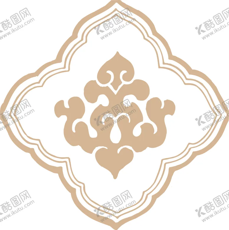 编号：21520606242308536170【酷图网】源文件下载-中式传统图案花纹矢量