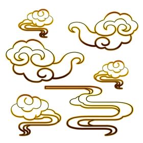 卡通装饰云纹