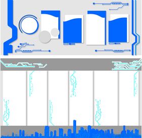 电子科技文化墙