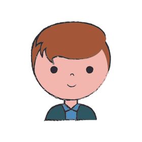 矢量人物素材扁平男生Q版游乐场玩具