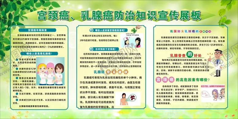 编号：40782110080505048735【酷图网】源文件下载-女性两癌