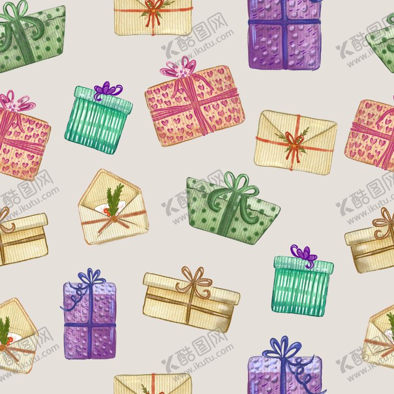 编号：13820710301520169638【酷图网】源文件下载-圣诞主题插画图案