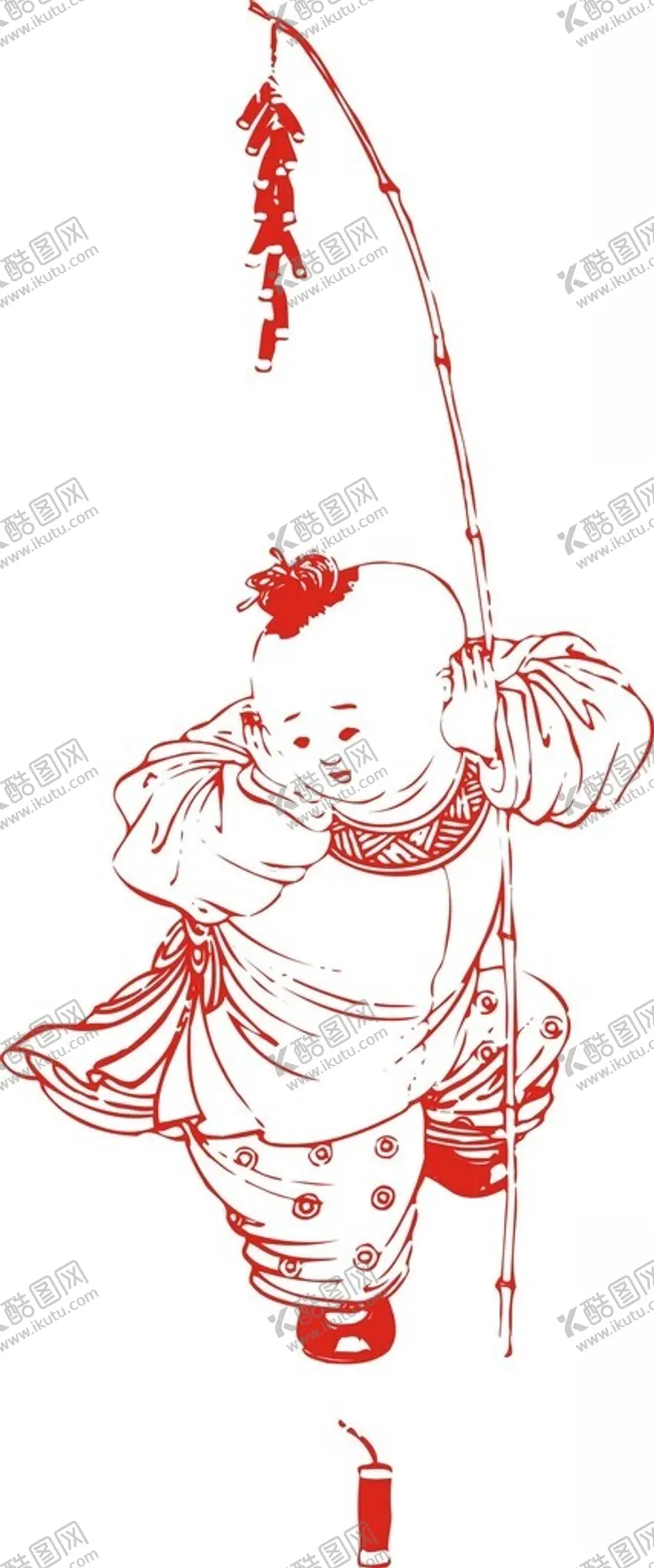 编号：79004902201052166856【酷图网】源文件下载-矢量人物剪纸