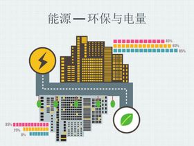 矢量绿色环保能源电量箭头元素