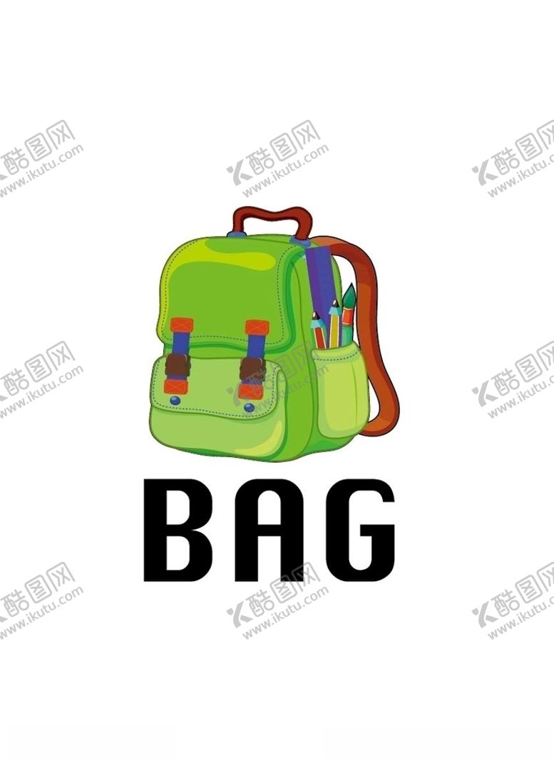 编号：53309807040057093362【酷图网】源文件下载-矢量卡通书包