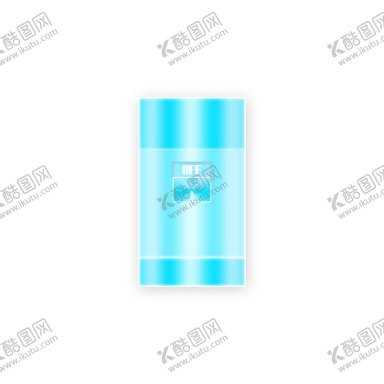 编号：75977010210911262543【酷图网】源文件下载-蓝色塑料手电筒