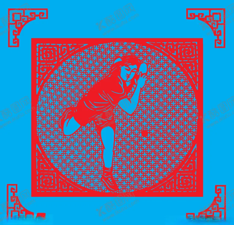 编号：69114210121207403024【酷图网】源文件下载-打乒乓球剪纸