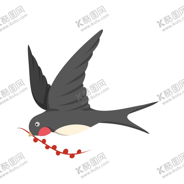 编号：85343907031608479561【酷图网】源文件下载-立春燕子插画