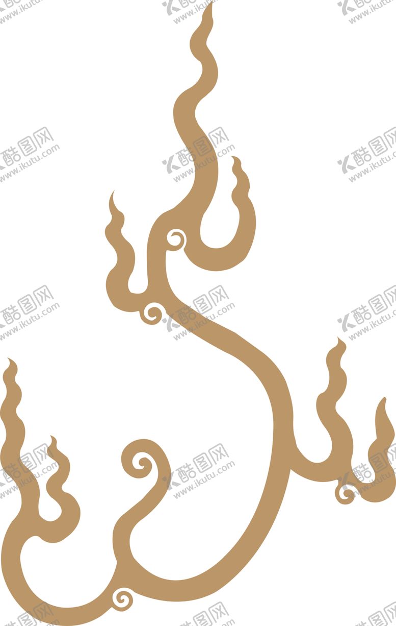 编号：18230302090605068134【酷图网】源文件下载-火纹古火图案 