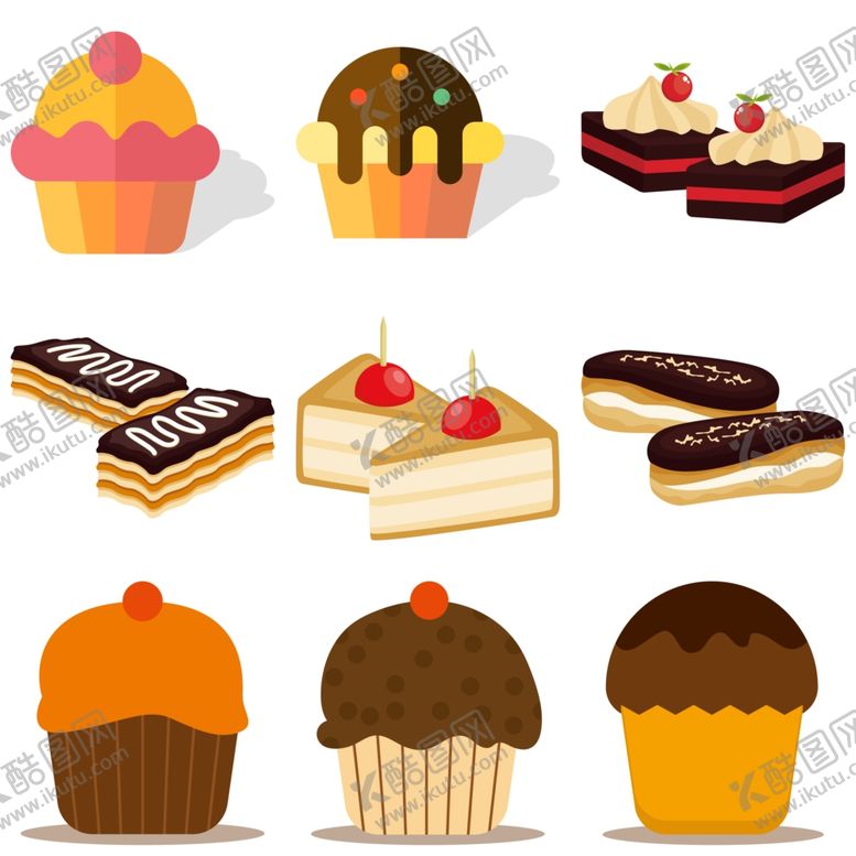 编号：45845909190030383047【酷图网】源文件下载-卡通蛋糕