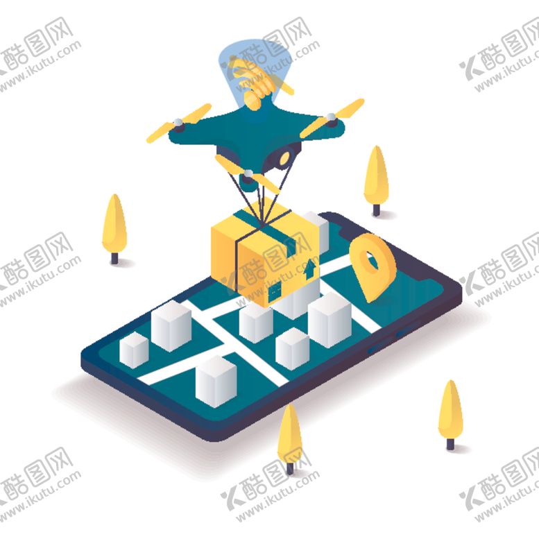 编号：30898609251506527695【酷图网】源文件下载-无人机送货