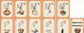 食堂文化海报节约宣传
