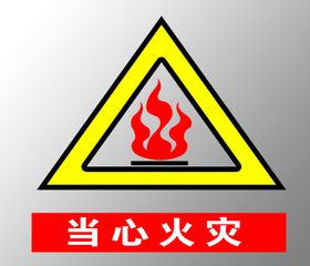 当心火灾爆炸触电注意安全禁止入