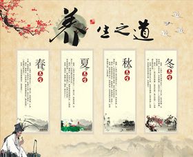 养生之道养身美容背景