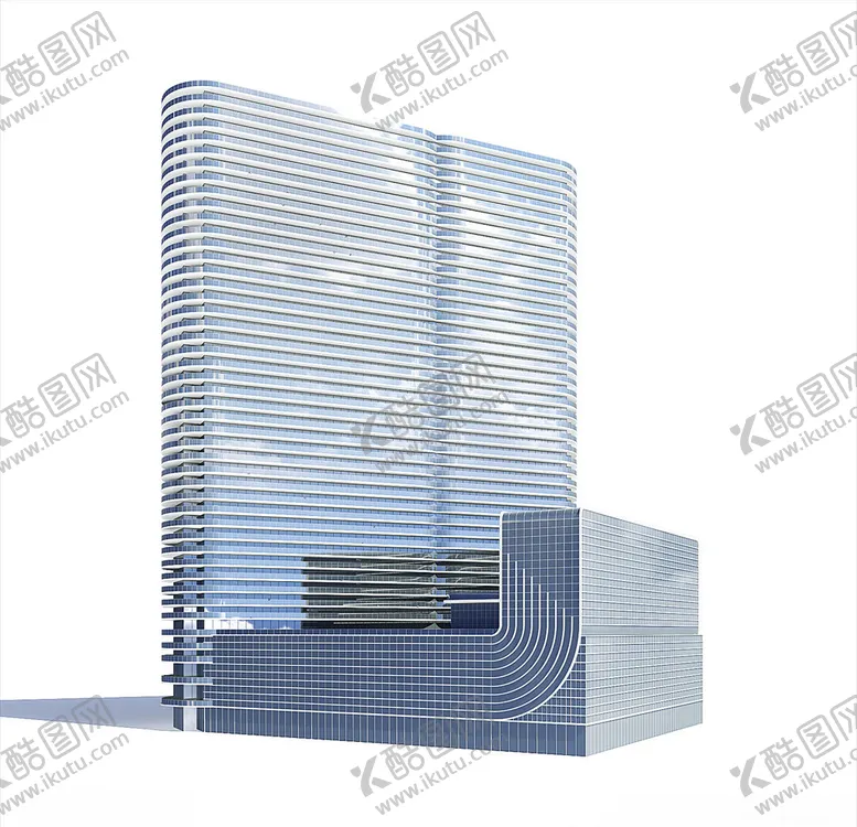 编号：76913103141937111272【酷图网】源文件下载-日景楼体模型3D大楼建筑