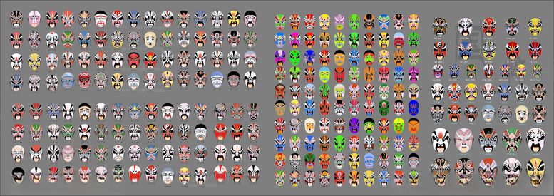 编号：71370911021509132728【酷图网】源文件下载-京剧脸谱