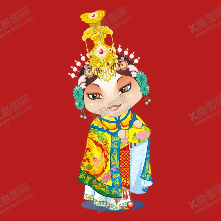 编号：90831701150105482834【酷图网】源文件下载-手绘京剧人物