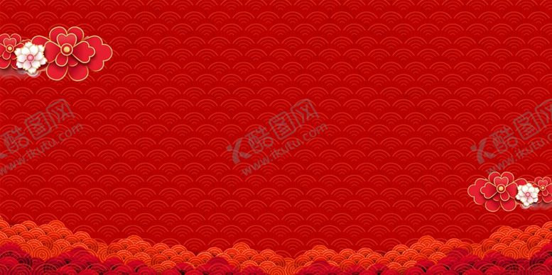 编号：72923207140744134644【酷图网】源文件下载-新年喜庆红色背景