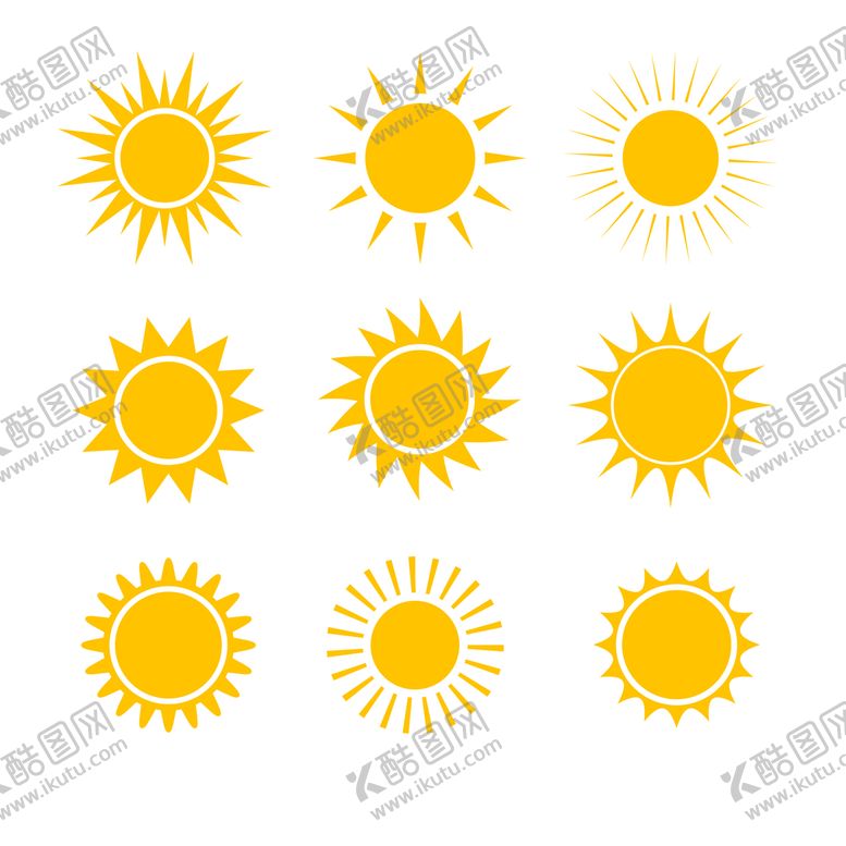 编号：81930509201012214013【酷图网】源文件下载-太阳矢量