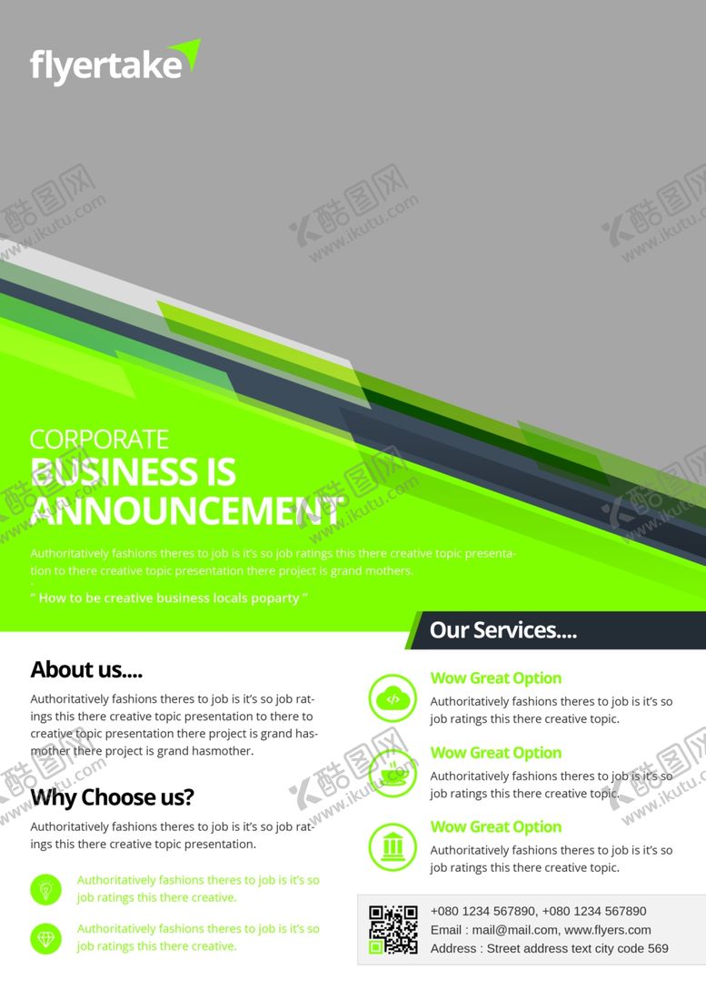 编号：36975209241742394424【酷图网】源文件下载-英文宣传单页