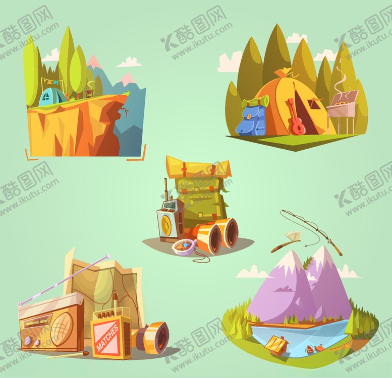编号：31313109200917137162【酷图网】源文件下载-露营
