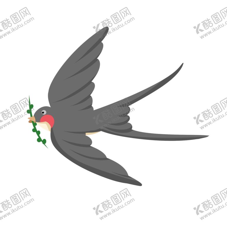编号：39662310140445288115【酷图网】源文件下载-立春燕子插画