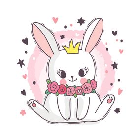 呆萌可爱小猫咪插画