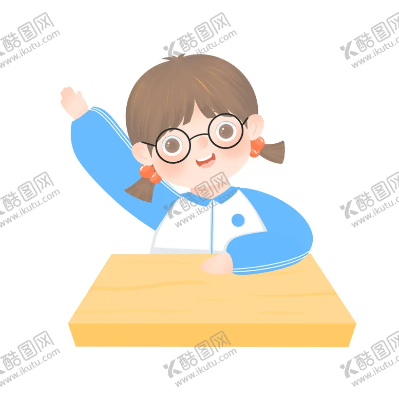 编号：74801609130028190912【酷图网】源文件下载-卡通举手手绘素材