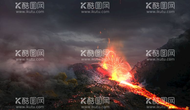 编号：35691310281647077889【酷图网】源文件下载-火山喷发