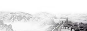 水墨背景山画家禅意山风山图片