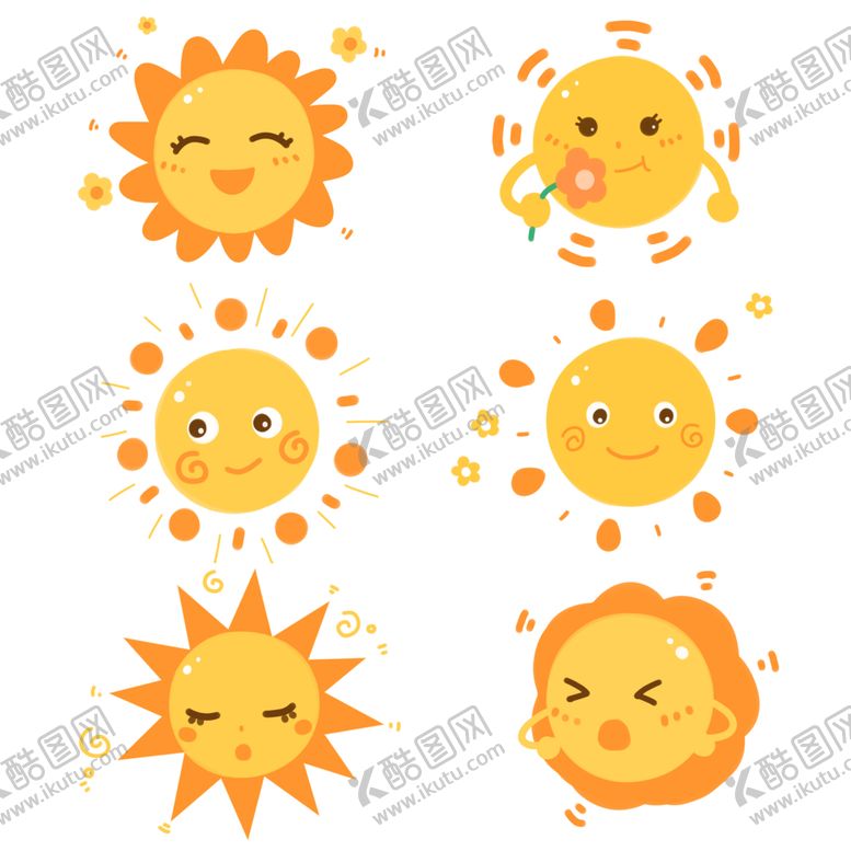编号：12643709171648239436【酷图网】源文件下载-卡通太阳