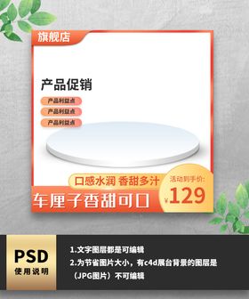 橙色促销通用简约电商主图