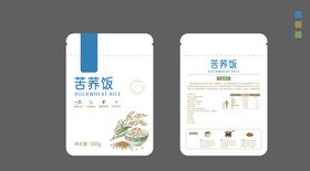 苦荞饭袋装撕拉口包装设计