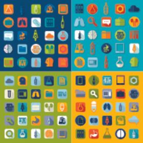 多彩扁平化图标集合