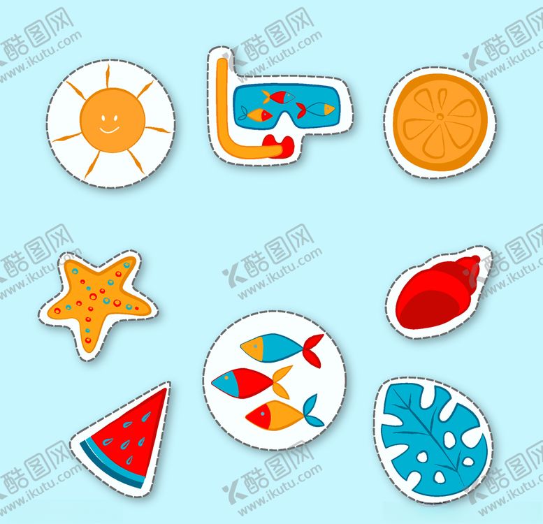 编号：93208505111323187834【酷图网】源文件下载-夏日元素