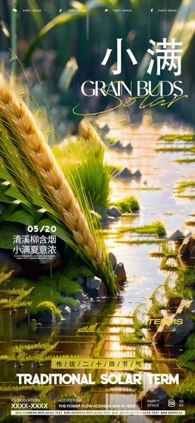 小满节气海报