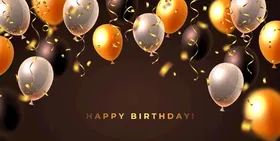 生日背景节日气球礼仪表演快乐晚会模板
