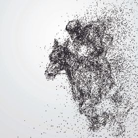 粒子笔刷骏马